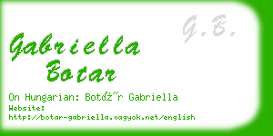 gabriella botar business card